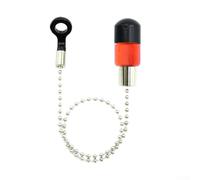 babominimer Carp Fishing Bite Alarm Indicator with Bobbins Hangers, Lasting Plastic and Stainless Steel Construction, Multicolor Design for Night and Day Angling, Compact(Red)