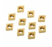 babominimer CCMT060204 US735 Carbide Inserts 10PCS for Lathe Turning Tool Holder, Indexable Tips for Machining Steel and Cast Iron