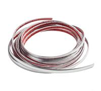 babominimer Chrome Trim Molding Strip 5M x 10mm for Car Door Side, Bumper, Trunk - Flexible PVC Decoration for Vehicles, Trucks, RVs - For Easy to Cut & Install, No Drilling