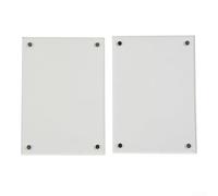 babominimer Clear Acrylic Picture Frame Magnetic Stand Desktop Decoration For Photo Memory Display, Home Office Decor, Four Corner Magnets(9x12.8cm)