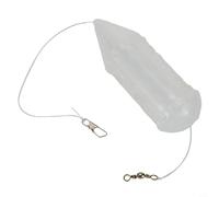 babominimer Clear Cap Maggot Swim Feeders for Carp Match Fishing Tackle, Slotted Frame Plastic Feeder for Maggots Pellets Casters Hemp Worms, Multiple Sizes 5g to 15.5g(35 * 108mm)