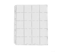 babominimer Clear PVC Coin Holder with 20 Pockets, 9-Hole Loose Design for for 50mm, Tokens, Medals and Badges, Transparent Coin Album Sheets for for Organizing(1pc)