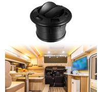babominimer Closeable Rotatable 75 mm Air Outlet Vent for Webasto and For Eberspacher Heaters, Compatible with RV Bus Marine For HVAC Systems, Black ABS
