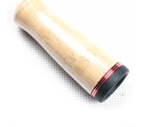 babominimer Cork Rod Butt Cap for Fishing Pole Building and Repair, Aluminium Alloy with Anodized Accent Ring and Black Rubber Plate, Protective End Cap for DIY Rod Handle(Red)