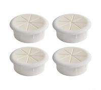 babominimer Desk Cable Management Grommets 50mm 60mm Flexible Rubber Wire Hole Covers ABS Plastic Round Desk Cord Gasket Organizers for for Office Home and Hotel Furniture(White 50mm)