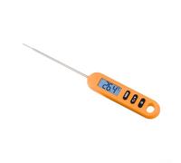 babominimer Digital Kitchen Food Thermometer with Long Probe, Read Meat Cooking Thermometer for for Grilling, BBQ, Milk or Oil, -50°C to 300°C Range, °C/°F Switch,(Orange)