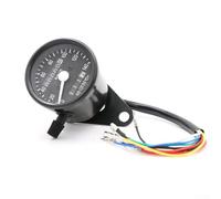 babominimer Digital Motorcycle Speedometer 0-140 km/h with LED Backlight for Fitment, Waterproof ABS Shell with Anti-Glare Display and Odometer Function(Black)