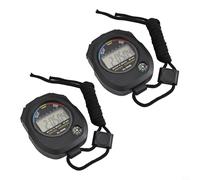babominimer Digital Stopwatch Timer with 2 Lap Memory, 1/100 Second Accuracy, Large Screen Display, Alarm and Date Functions, Ergonomic Grip, Light Touch Buttons for
