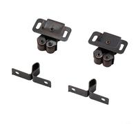 babominimer Double Roller Catch Cabinet Door Latch Stainless Steel Cupboard Closer Gripper Lock for for Caravan Boat Furniture in Silver Gold Green Bronze Red(Red Bronze)