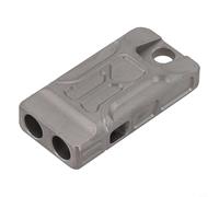 babominimer Double Tube Safety Whistle 120dB Loud Survival Signal Whistle Compatible with for Camping Hiking Boating Fishing and Outdoor Gear, Lightweight(Silver)
