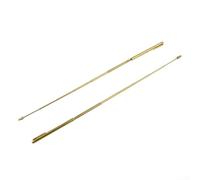 babominimer Dowsing Rods Brass Divining 57cm Adjustable Gold Pair for for Water Location Paranormal Investigation Ghost Hunting Energy Detection Flexible Axle Design