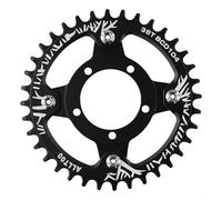 babominimer Ebike Chainring 104BCD Adapter for 01/02 Drive Motor, Aluminum Alloy 40/42T Electric Chain Ring with Spider Adapter and Accessory Screws,(Black 36T)