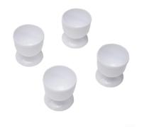 babominimer Egg Holder Cups,Ceramic Egg Cup,White Porcelain Holder Breakfast Boiled Cooking,For Serving The Perfect Boiled Eggs(4pcs)