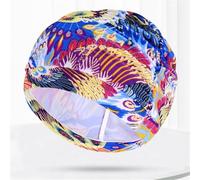 babominimer Elastic Waterproof Swimming Cap for Long Hair, Nylon Bathing Hat for Men and Women, Comfortable Turban Style Swim Hat for Pool, Beach, and Water(Dark Blue)