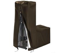 babominimer Elliptical Machine Dustproof Cover 420D Oxford Waterproof Protective Cover for Cross Trainer Cardio Equipment Foldable Outdoor Indoor Storage Bag Included Wear(Brown 181 * 74 * 165cm)