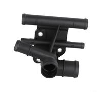 babominimer Engine Coolant Hose Flange for Passat For Eos For Jetta A1 For A3 06F121132H Compatible with 2.0L Models 2004-2014, Black Plastic Thermostat Cover Hose