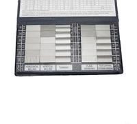 babominimer Exterior Superficies Roughness Comparison Sample Block Set Ra 0.05-12.5µm, 30-Piece Machining Finish Test Gauge Kit for for Metalworking Inspection, Includes Turning,