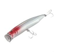 babominimer Floating Fishing Lure 150mm 58g Topwater Popper for Saltwater Surf Casting, Hard ABS Body with 3D Eyes, Elliptical Mouth Design and Stainless Steel Wire, Long()