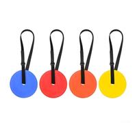 babominimer Football Training Target Discs 9.84in with Adjustable Straps - Lasting ABS Soccer Goal Target Plates for Accuracy and Agility Drills, Practice Equipment for(4pcs sets)