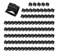 babominimer For 100pcs Plastic Tent Pole Hooks with 20mm Webbing Mouth for Camping, Caravan and Awning Tents in 9-25mm Inner Diameter Sizes(9mm)