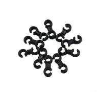 babominimer For 10PCS S Shaped Rotating For Bike Brake and Gear Cable Clips Organizer Tool for Road, Folding, City Bicycles(Black)