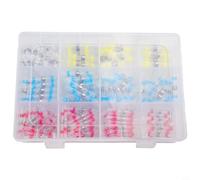 babominimer For 200pcs Heat Shrinkable Solder Wire Connector Kit with Waterproof Sealed Sleeves for Cable Repair and Automotive Wiring in Red, Blue,
