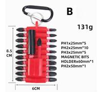 babominimer for 22-Piece Magnetic Electric Screwdriver Bit Set for Long Lasting S 2 Resistant(B (Cross))
