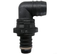 Babominimer For 22Mm Female Exhaust Pipe Connector, Heat Resistant PA12 GF20/30, Multi-Angle Leak-Proof Fitting For Automotive Gas Pipeline(90°)