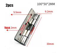 babominimer for 2pcs Self Closing Spring Door Hinge 304 Stainless Steel Hardware for Cabinets Boxes and Doors in /.5/2.2.5/3/4 Inch Sizes(4 Inch)