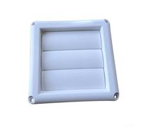 babominimer for 4-6 Inch White PP Ventilation Cover Grille with 3 Flaps for Exterior Wall Duct Vents, Paintable Air Outlet for Range Hood and Heating(100MM)
