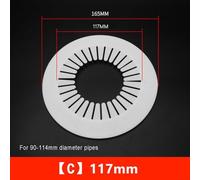 babominimer for 4-Pack Versatile Wall Hole Cover Plate for Pipe and Cable Pass-Through, Made of for Long Lasting PP Material with Frost and Heat Resistance, for Easy(117mm)