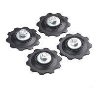 babominimer For 4pcs 10T For Bike Bearing Rear Derailleur Pulley Roller Black Guide Pulleys for Cycling Accessories