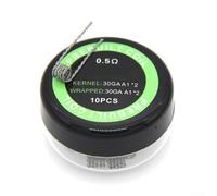 babominimer for 50PCS Prefabricated Coil Resistors Metal Heating Wire Spiral Coils for Soldering Iron Tool Accessories Electronics Projects Silver(B)