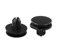 babominimer for Acura Mudguard Push Type Retainer Clips 100 Pcs Black Plastic Fasteners for 91501-TR0-003 8mm Hole Car Bumper Panel Trim Body Moulding