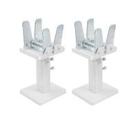 babominimer for Adjustable Steel Panel Radiator Floor Bracket with Expansion Anchors and Hex Wrenches for Home Heating System Installation, White Silver
