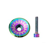 babominimer For Aluminum Oil Slick For Bicycle Headset Top Cap with Bolt for 1/8" Unthreaded Steerer Tube, Lightweight 6061 Alloy Replacement Part for Commuter(B)