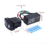 babominimer for ATV UTV Turn Signal Rocker Switch 12V SPDT with Green LED Indicator and Flasher Kit for Off-Road Side by Side Cart Electric Components Street Legal