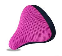 babominimer For Bicycle Saddle Cover Soft Breathable 3D Thick Mesh For Bike Seat Cushion Pad Comfortable Cycling Accessory for Road Mountain City Bikes Fit(rose red)