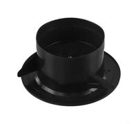 babominimer for Black ABS Round Ventilation Hose Diffuser Grille Cover for Wall and Ceiling Mounting with Detachable Panel, 75mm/100mm/150mm/200mm Size(100MM)