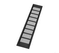 babominimer for Black Aluminum Alloy Rectangular Air Vent Grille for Cabinets Wardrobes Cupboards, 80x150mm/80x200mm/80x250mm/80x400mm/80x450mm/80x500mm(80 * 400mm)