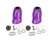 babominimer For DAIWA SLP WORKS TATULA ZILLION FUEGO Spinning Reel Knob Handle Replacement Part for Fishing Reel Repair, Black/Red/Gold/Blue(purple 2pcs)