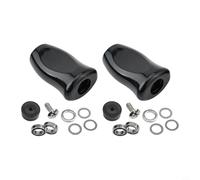 babominimer For DAIWA SLP WORKS TATULA ZILLION FUEGO Spinning Reel Knob Handle Replacement Part for Fishing Reel Repair, Black/Red/Gold/Blue(black 2pcs)