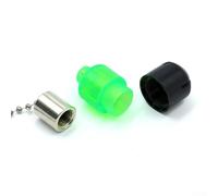 babominimer For European Carp Fishing Bite Alarm Indicator with Fluorescent Rod and Bobbins Hangers, 5-Pack for Bottom Fishing with Sea Poles, 36cm Length(green)