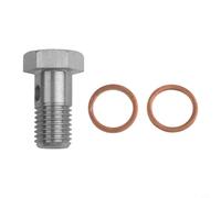 babominimer For For For Zafira For Astra Z20LEH Z20LET 2.0 Turbo Engine Hollow Fuel Supply Bolt with Sealing Gaskets - Silver Iron Automotive Part