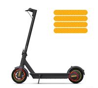 babominimer For Front and Rear Wheel Cover Reflective Sticker for For Ninebot Max G30 G2 G65 Electric Scooter, PVC Material Waterproof Dustproof Safety(Orange)