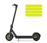 babominimer For Front and Rear Wheel Cover Reflective Sticker for For Ninebot Max G30 G2 G65 Electric Scooter, PVC Material Waterproof Dustproof Safety(Yellow)