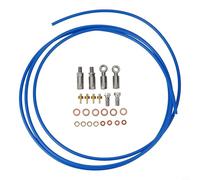 babominimer For Hydraulic Disc Brake Hose For Banjo Connector Kit for Hope For Bicycle Brakes, 2.5m Line Pipe, Compatible with Front and Rear Calipers and Brake(Blue)