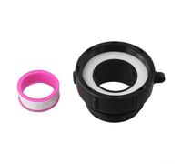 babominimer for IBC Tank Adapter for Schutz Valve Garden Tank Connector 62mm to 54mm and 60mm to 58mm PP Plastic Drain Fitting Black Industrial Tote(62mm)