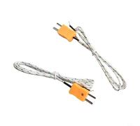 babominimer for K Type Temperature Probe Temperature Thermocouple Sensor -50°C to 400°C Range 1 Metre Cable for TM902C TES1310 TM6801-2 Pack