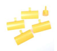 babominimer for Mini Wind Turbine Blades Set for DIY Generator Kit, 4PCS Yellow ABS Vertical Blades with 100mm Diameter and 2mm Shaft Aperture